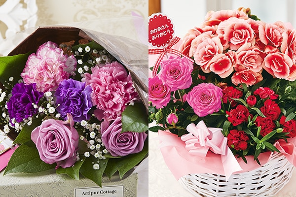 母の日のお花の選び方。花束と鉢植えはどっちがプレゼントで喜ばれる？